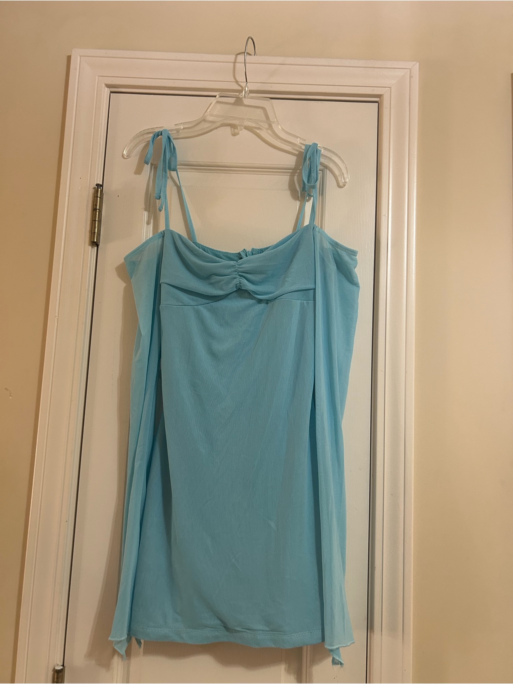 Edikted Sky Blue Tie-Strap Camisole Top